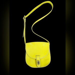 Fossil Yellow Austin Small Flap Crossbody Purse